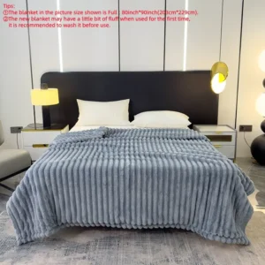 Solid Color Double-sided Plush Blanket, 1/2pcs Soft Skin-friendly Warm Throw Blanket, Multifunctional Blanket for Home Office Camping Car Travel, Valentine's Day Gift